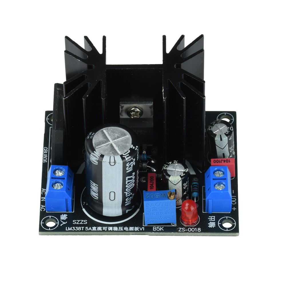 Linear Lab Power Supply Adjustable - Moduł liniowego regulowanego stabilizatora napięcia LM338T,