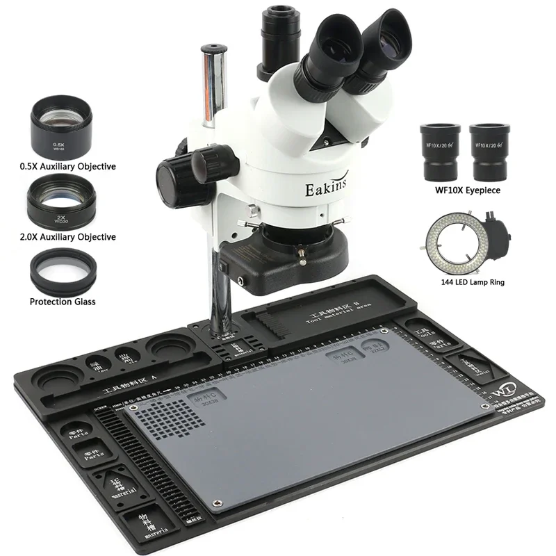 Duży, wielofunkcyjny mikroskop – Stereo Trinocular Microscope Pcb recenzja i cena