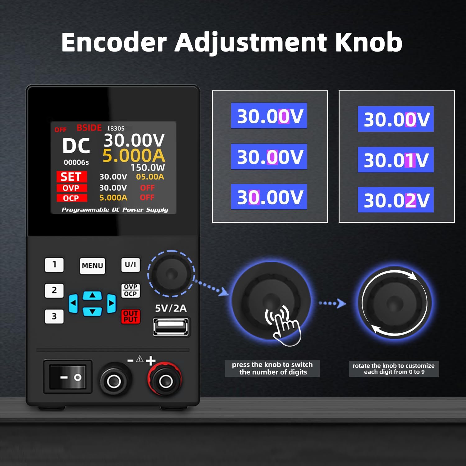 BSIDE DC laboratoryjny zasilac – Programmable Dc Power Supply 30V 10A recenzja i cena