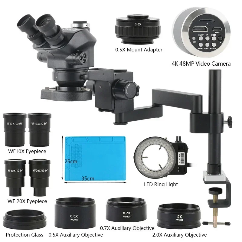 Mikroskop stereoskopowy z zoom – Stereo Trinocular Microscope Pcb recenzja i cena