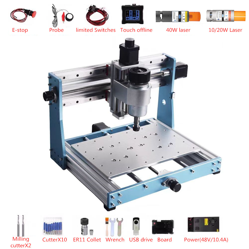 Full Metal Mini CNC Router 302 – Mini Laser Engraver Cnc Router recenzja i cena