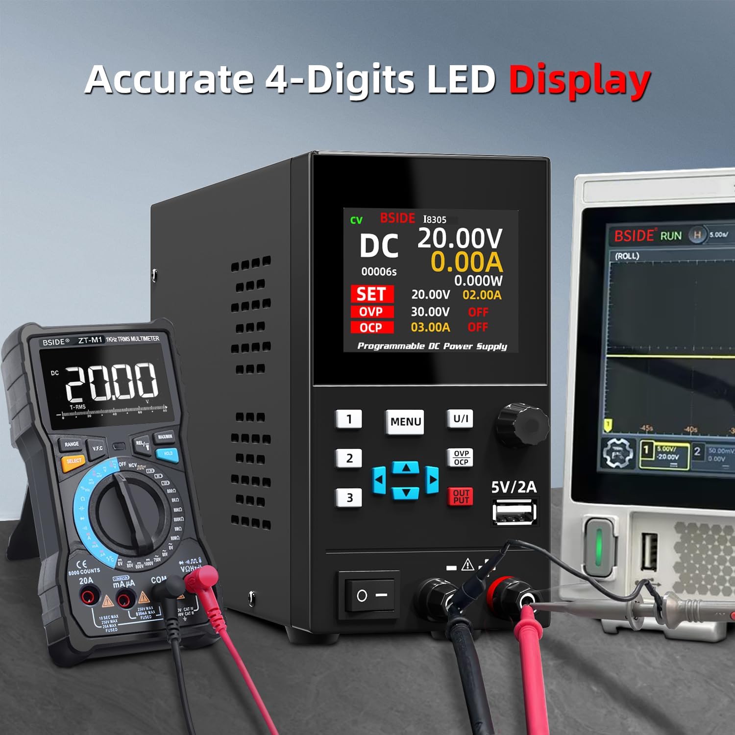 Zasilacz laboratoryjny BSIDE D – Programmable Dc Power Supply 30V 10A recenzja i cena
