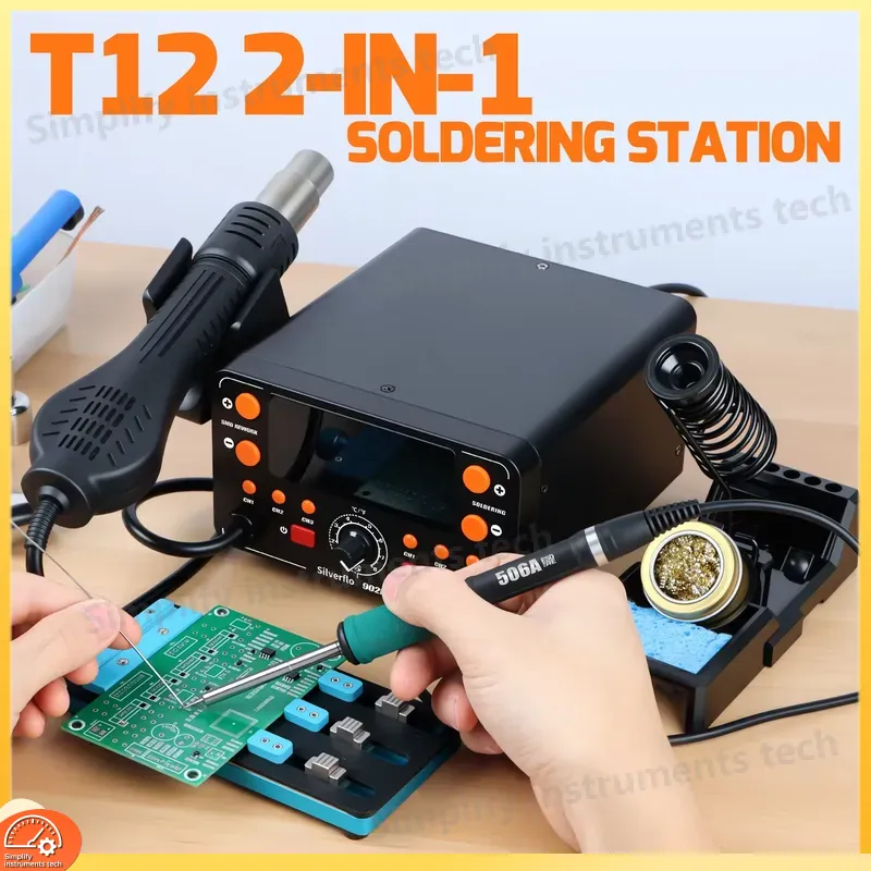 Stacja lutownicza 902D IV 775W – Hot Air Rework Station T12 recenzja i cena