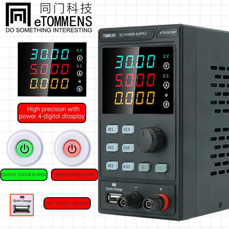 ETOMMENS 30V 10A 300W ETM-3010 – Programmable Dc Power Supply 30V 10A recenzja i cena